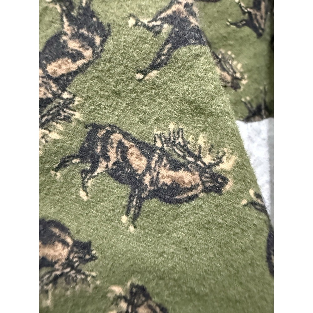 Joe Boxer Mens Elk Robe Long Sleeve Pockets Tie Cotton Flannel Cabincore Cottage - Picture 4 of 13